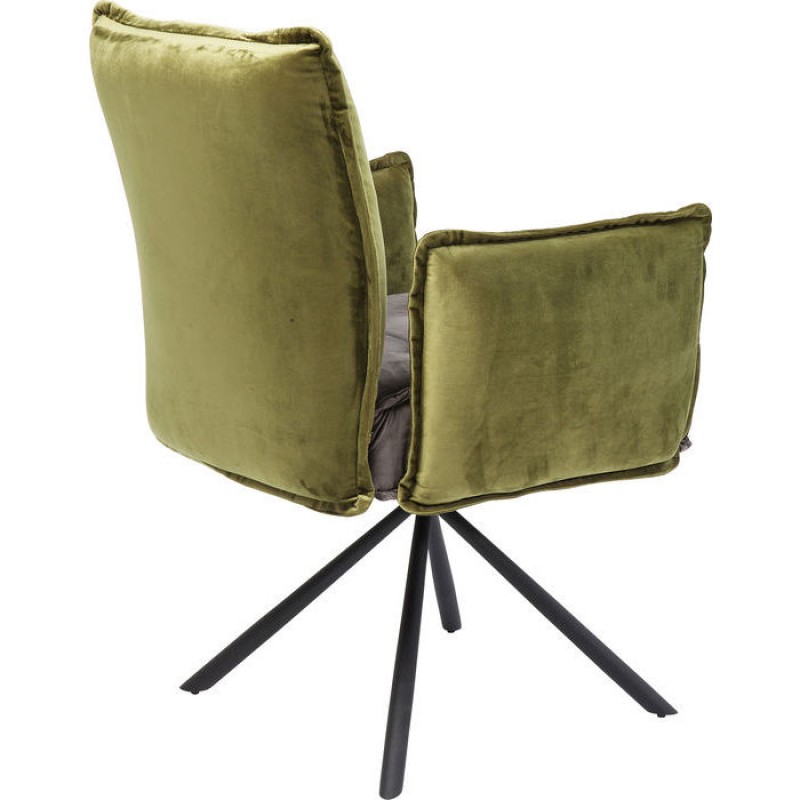 Swivel Chair with Armrest Chelsea Green